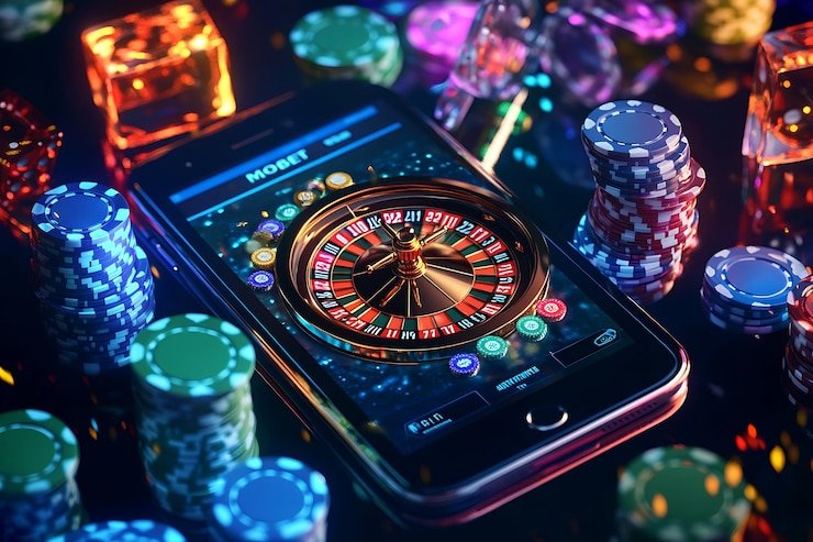 Tim profesional PUBG Mobile Pro League berkompetisi di panggung dengan peralatan gaming profesional